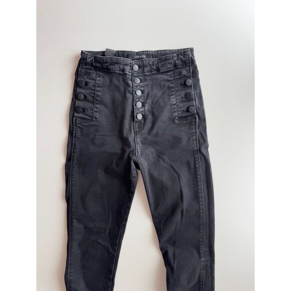 J BRAND Natasha Bluebird Sky High Rise Button Front Skinny Ankle Jeans, Size 27 - Picture 6 of 16